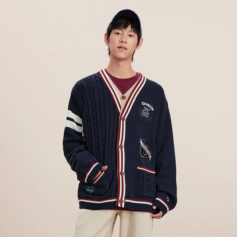 Champion Knitted Fabric Cardigan Men's-2
