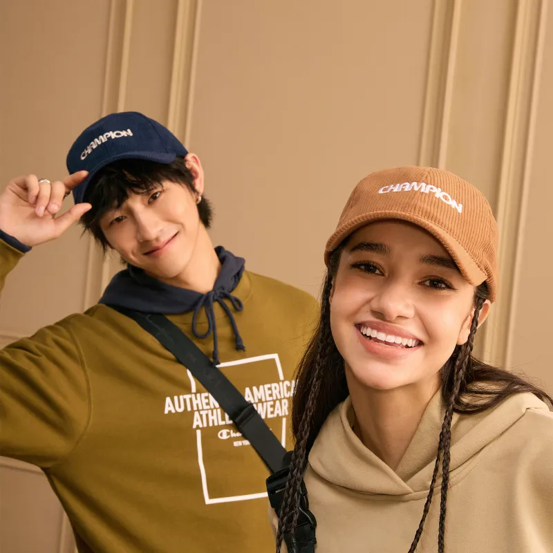 Champion Polyester Baseball Caps Unisex Navy/Sundial Yellow-10