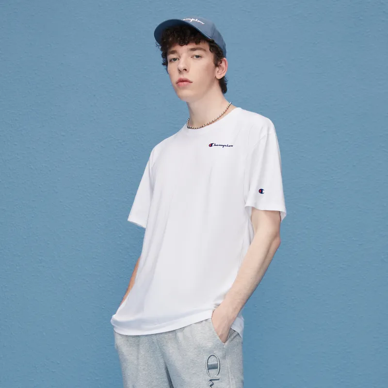Champion T Shirt US Version Unisex White-2