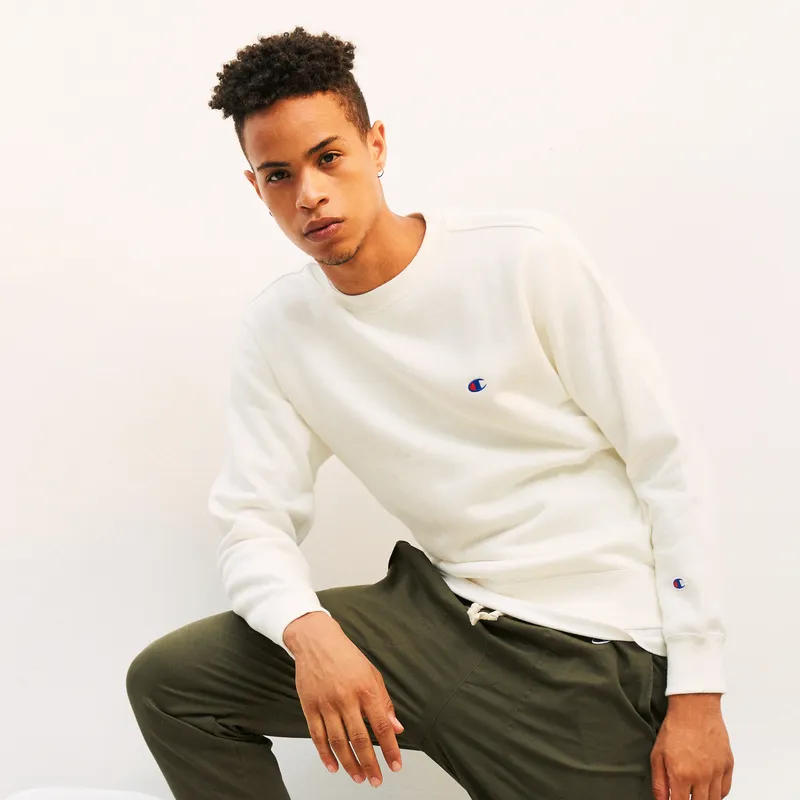 Champion Sweatshirt Japan Version Unisex White-4