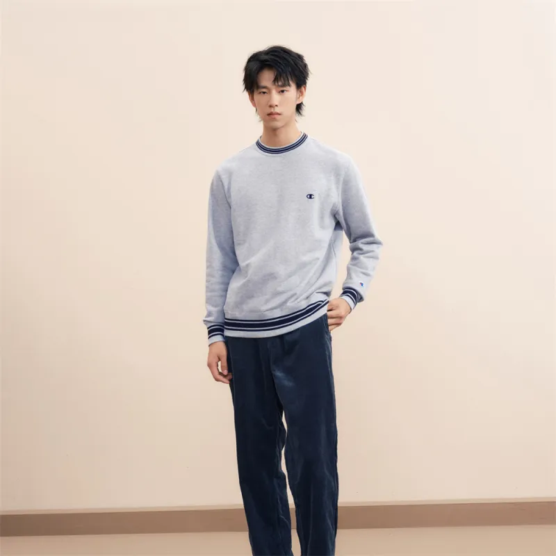 Champion FW24 BASIC Sweatshirt Unisex Light Gray-5