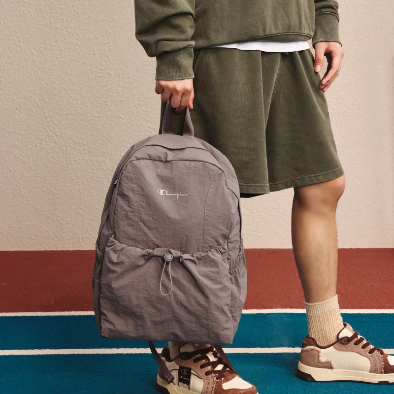 Champion Fabric Backpack Unisex Midnight Brown/Black/Pomegranate Red-4