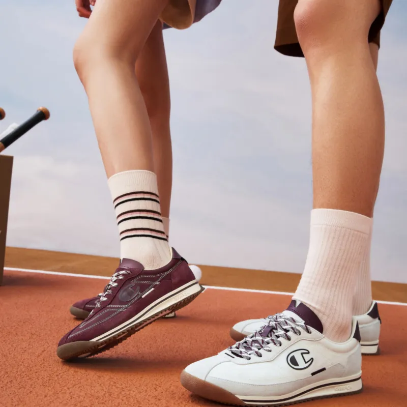 Champion Low Top Running Shoes Women's Burgundy/Linen-6