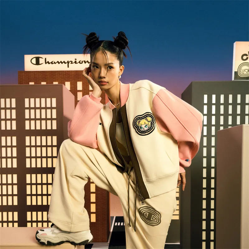 Champion x POP MART Baseball Jacket Unisex-8