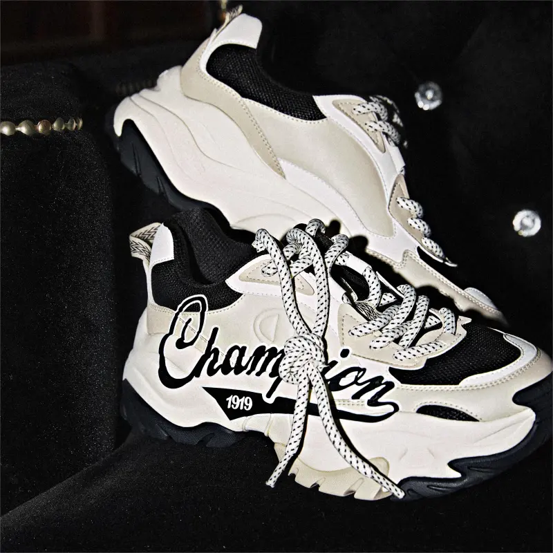 Champion Low Top Chunky Sneakers Men's Black-7