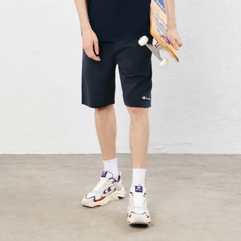 Champion Shorts Japan Version Unisex Navy Blue-4