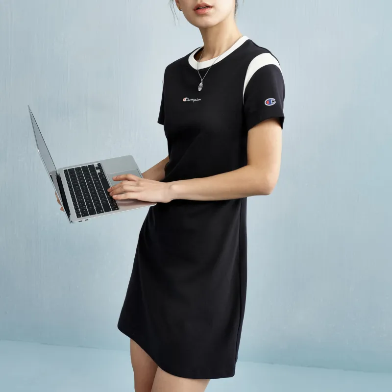 Champion SS25 Short Sleeved Dress US Version Women's-3