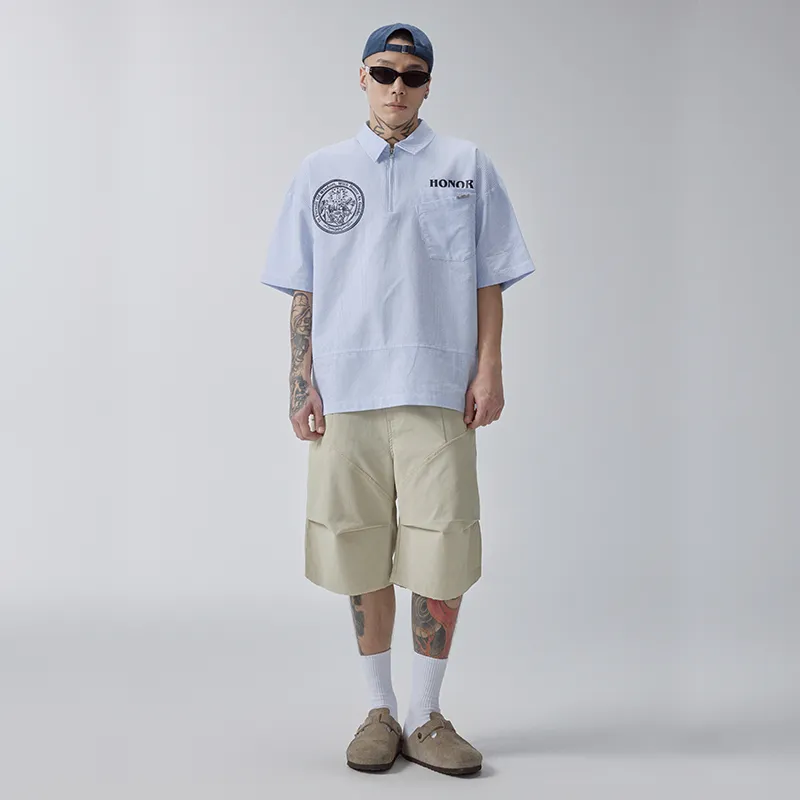 FIRE 2 COLD EGO Casual Shorts Men's Khaki-3