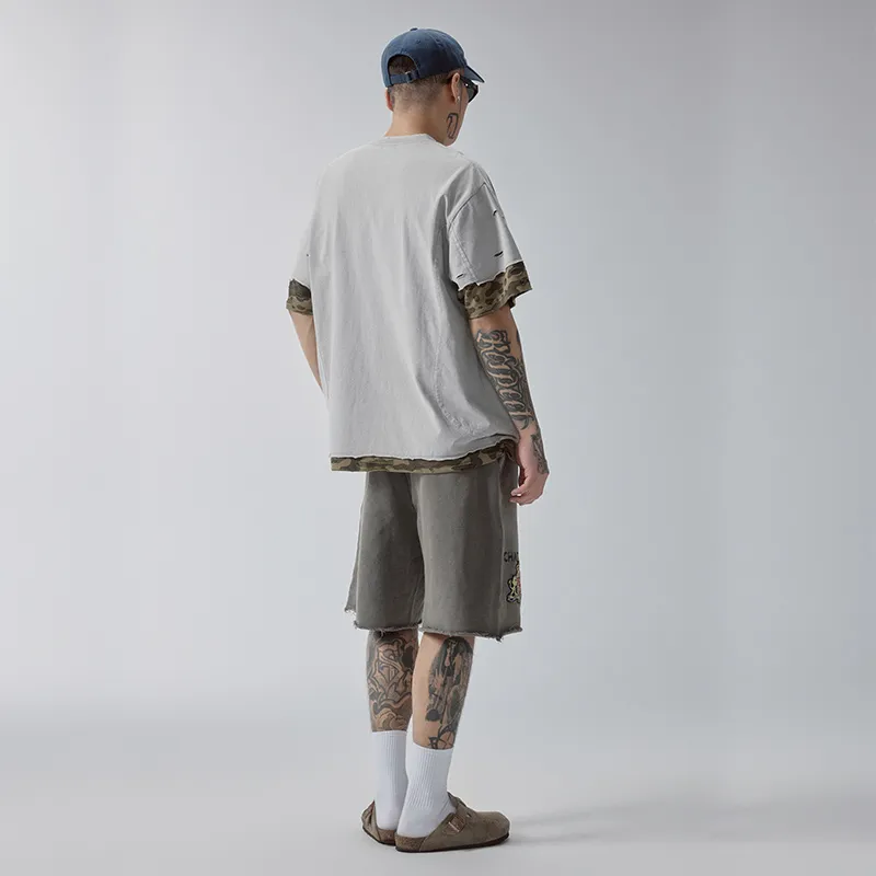 FIRE 2 COLD EGO Casual Shorts Men's Dark Gray-5