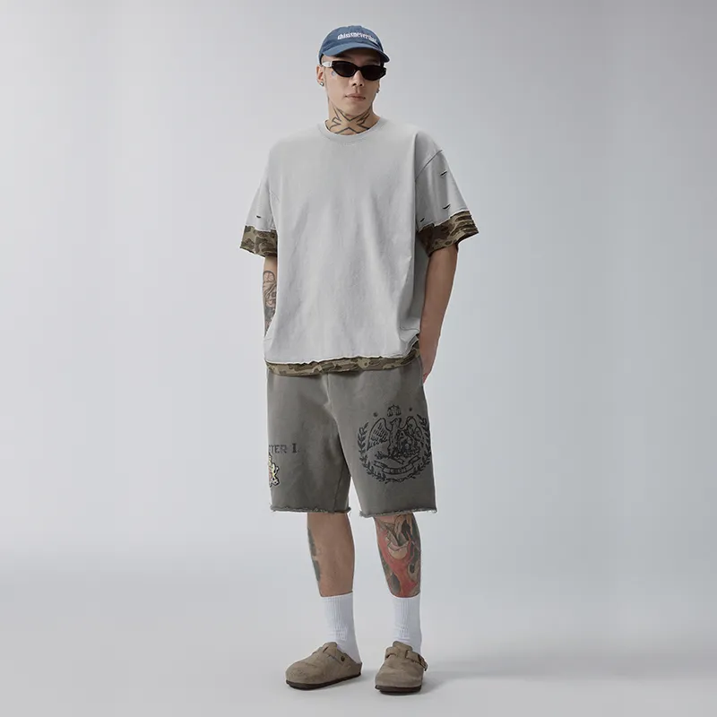 FIRE 2 COLD EGO Casual Shorts Men's Dark Gray-4