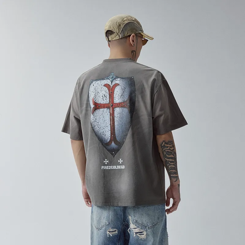FIRE 2 COLD EGO Short Sleeved Unisex Gray-4