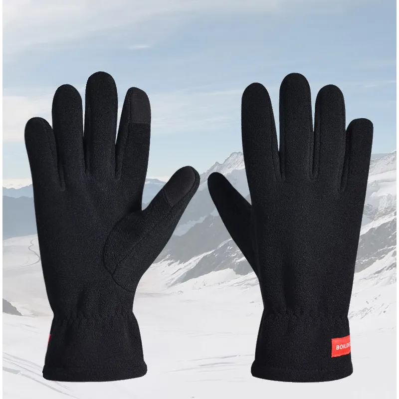 BOODUN Riding Equipment Cycling Glove Travel Unisex Polar Fleece M/L Multicolor-1