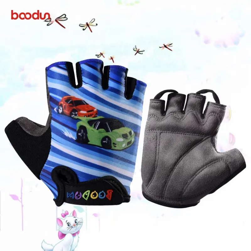 BOODUN Riding Equipment Cycling Glove Outdoor Kids' Lycra Microfiber Towel Fabric Hook and Loop-7