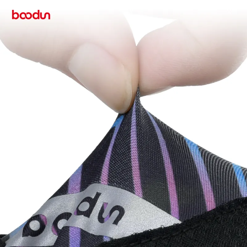 BOODUN Riding Equipment Cycling Glove Unisex Microfiber Silicone Dazzling Color-3