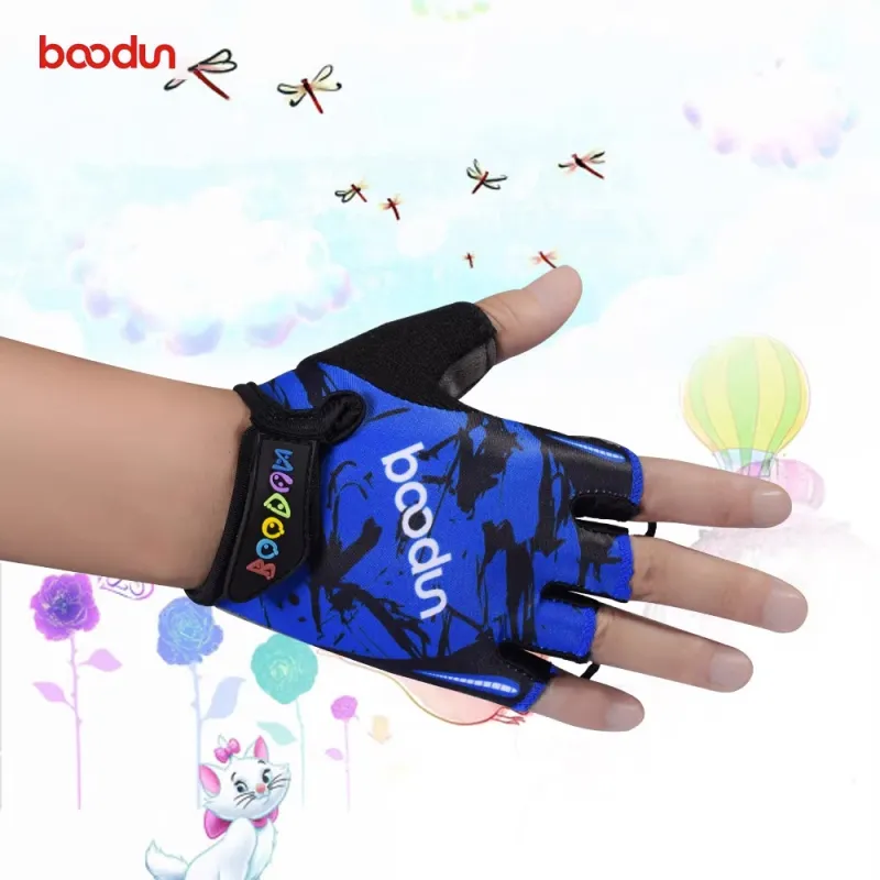 BOODUN Riding Equipment Cycling Glove Outdoor Kids' Lycra Microfiber Towel Fabric Hook and Loop-10