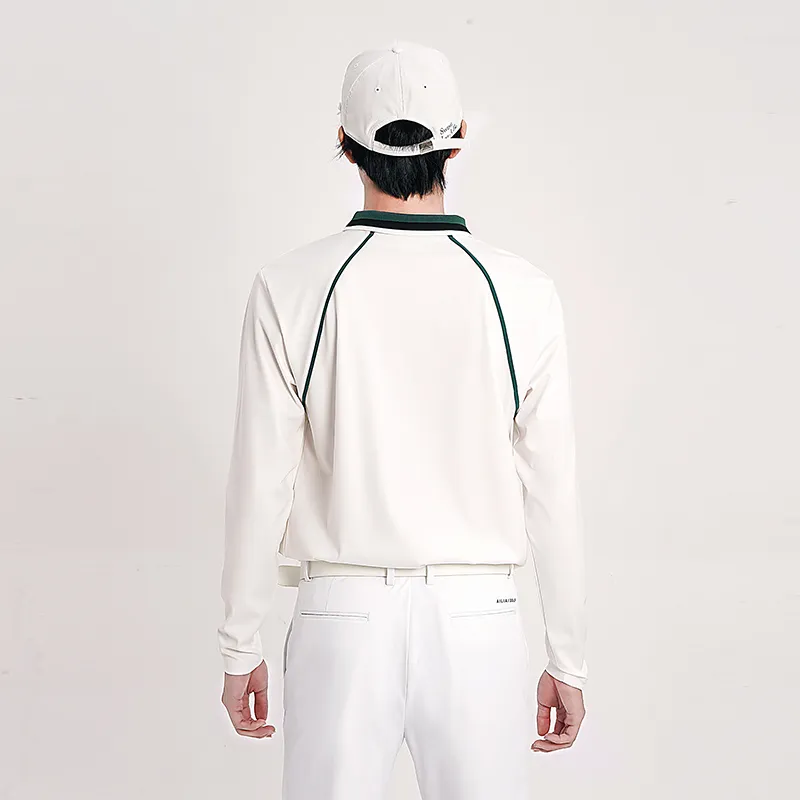 AILIAI Polo Shirts Men White-2