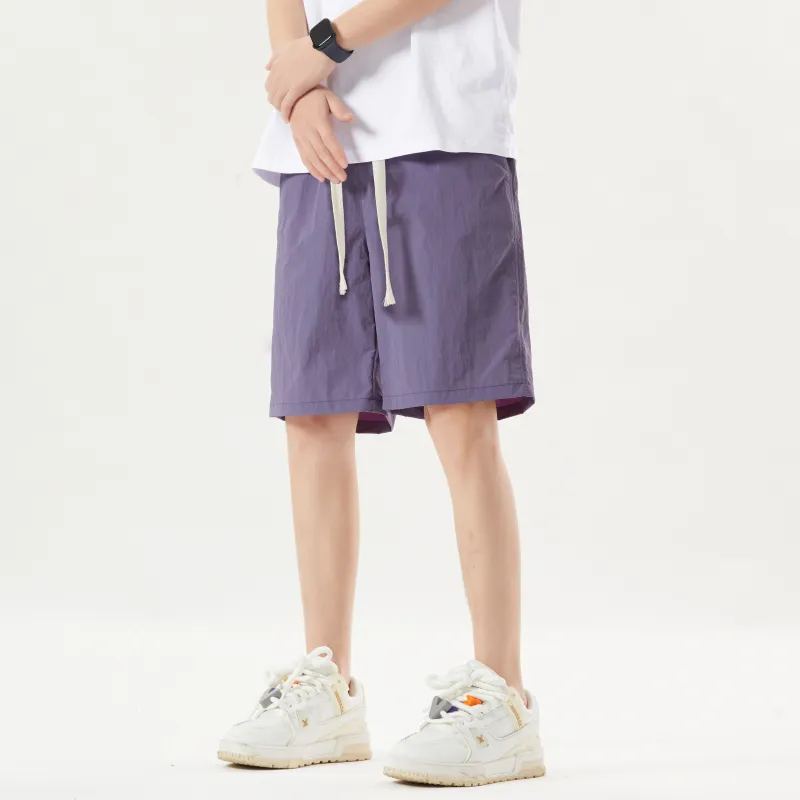 HEMC Casual Shorts Unisex Purple-3