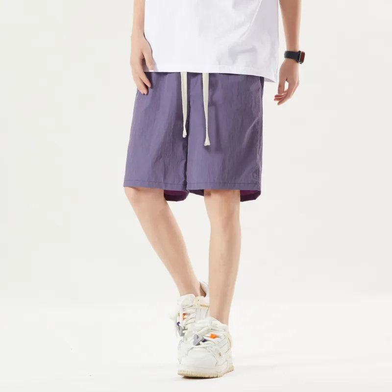 HEMC Casual Shorts Unisex Purple-7