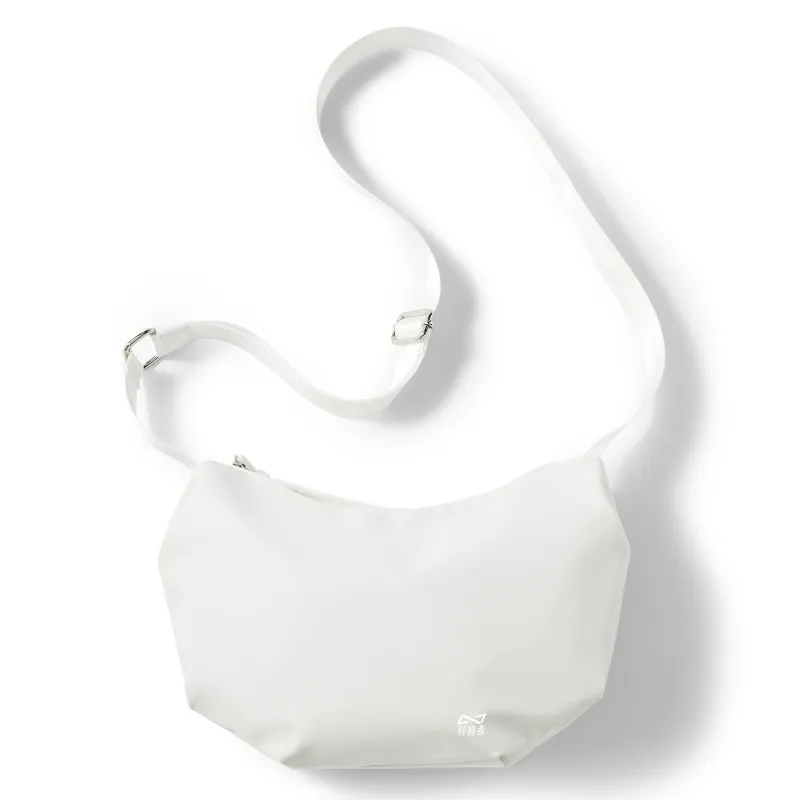 QING QI ZHE Fabric Crossbody Bag Shoulder Bag Dumpling Bag Regular Unisex Black/White/Khaki-11