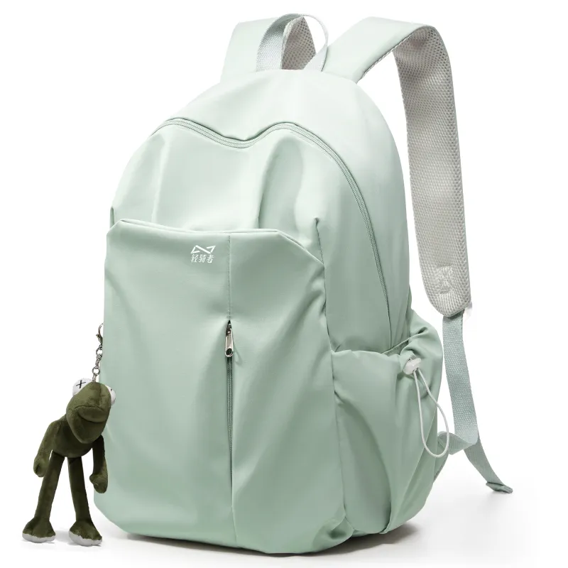 KEYSTREET Fabric Backpack Laptop Backpack Tubas Unisex Black/Ecru/Green/Blue/Burgundy-75