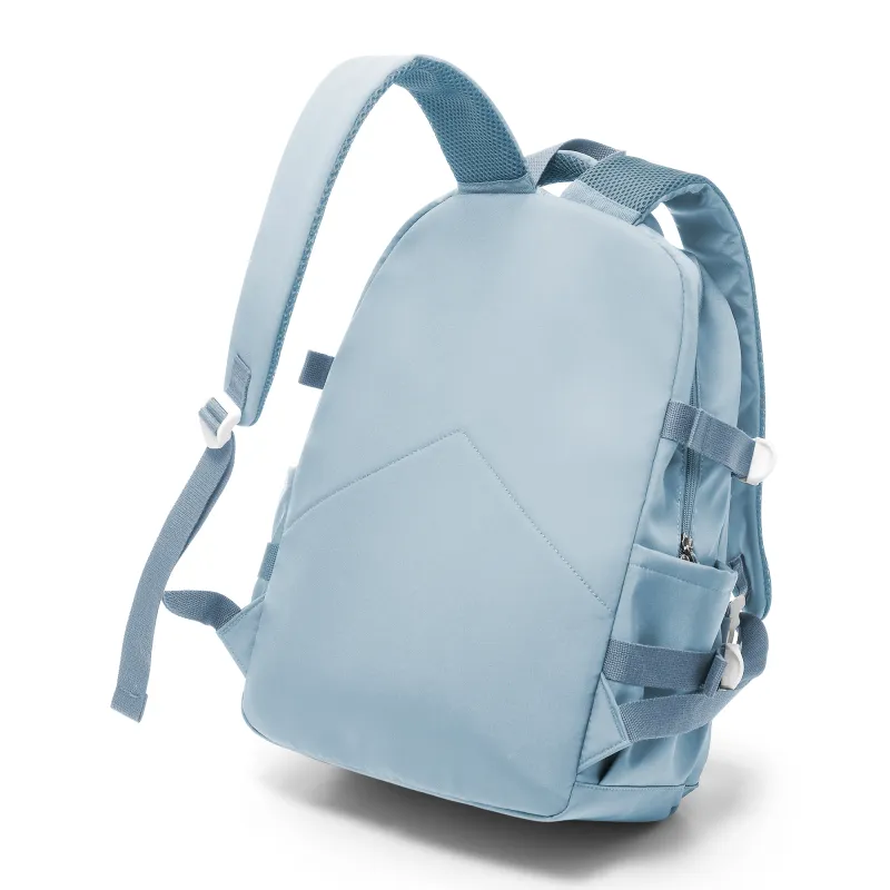 KEYSTREET Fabric Backpack Unisex Burgundy/White & Blue/Green/Blue-22