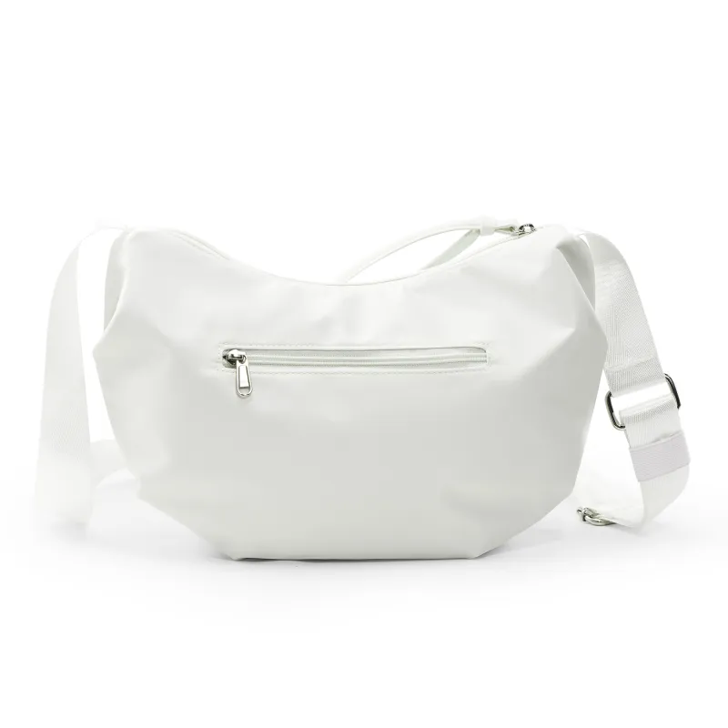 QING QI ZHE Fabric Crossbody Bag Shoulder Bag Dumpling Bag Regular Unisex Black/White/Khaki-13