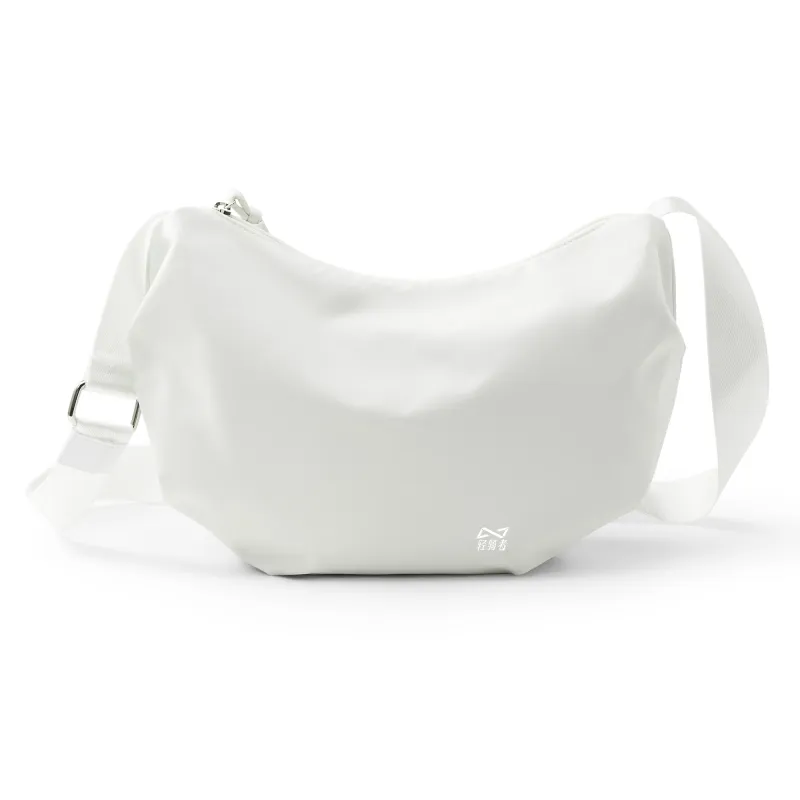 QING QI ZHE Fabric Crossbody Bag Shoulder Bag Dumpling Bag Regular Unisex Black/White/Khaki-8