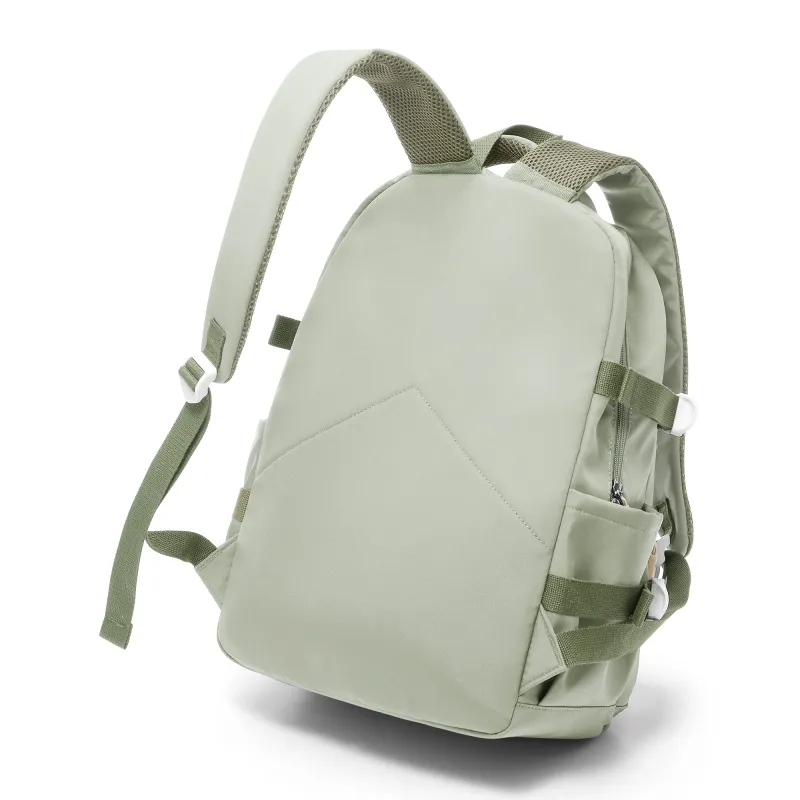 KEYSTREET Fabric Backpack Unisex Burgundy/White & Blue/Green/Blue-16