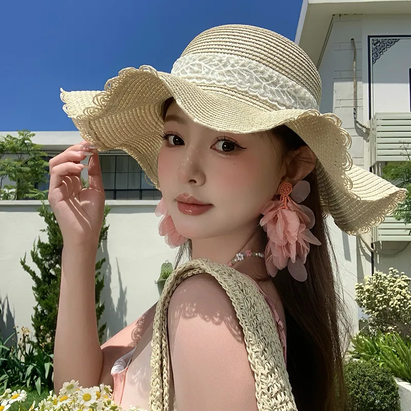 MEXICAN Paper Reed Sun Protection Hats Women's-5