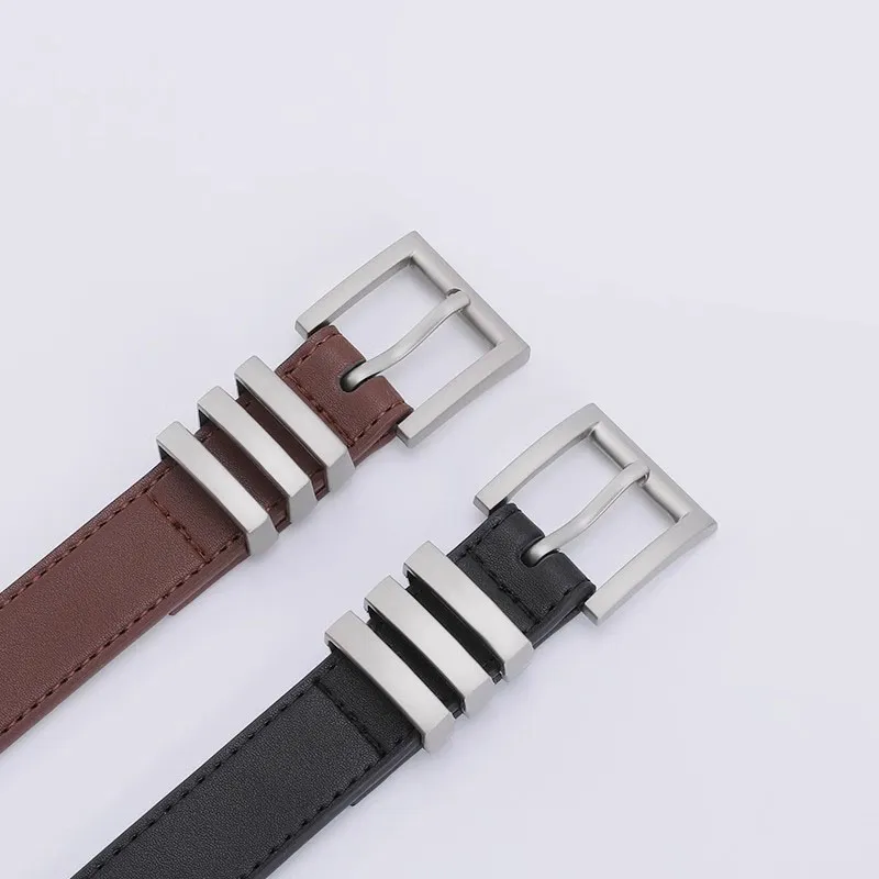 MEXICAN Cow Split Leather Leather Belts Women's 2.4cm-4
