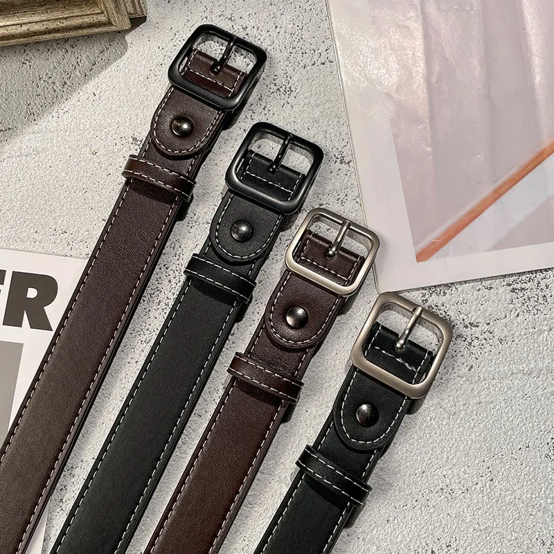 MEXICAN Cow Split Leather Leather Belts Women's 2.8cm-3