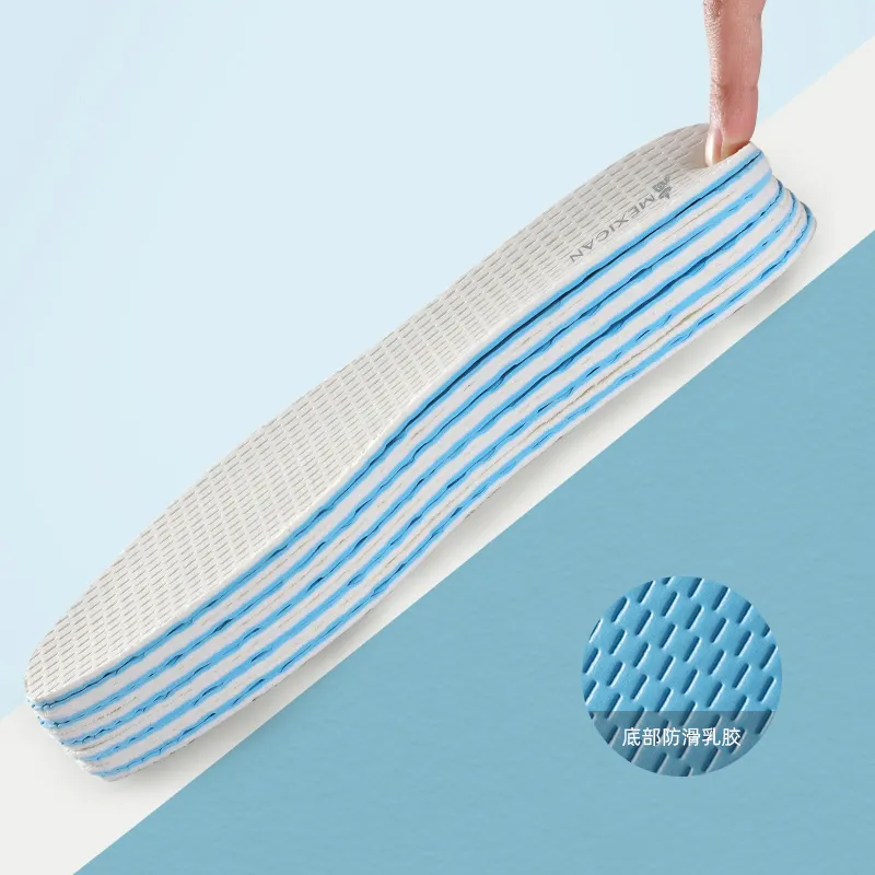 MEXICAN Latex+Gene Fiber Fabric Insoles Unisex-2