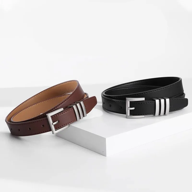 MEXICAN Cow Split Leather Leather Belts Women's 2.4cm-1