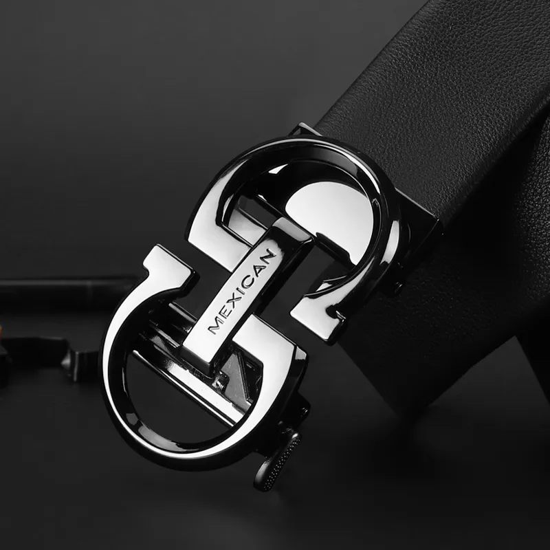 MEXICAN Top Grain Cow Leather Belts Men's 3.5cm-4