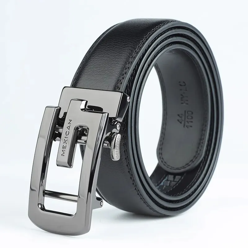 MEXICAN Split Cow Leather Belts Men's 3.5cm-5