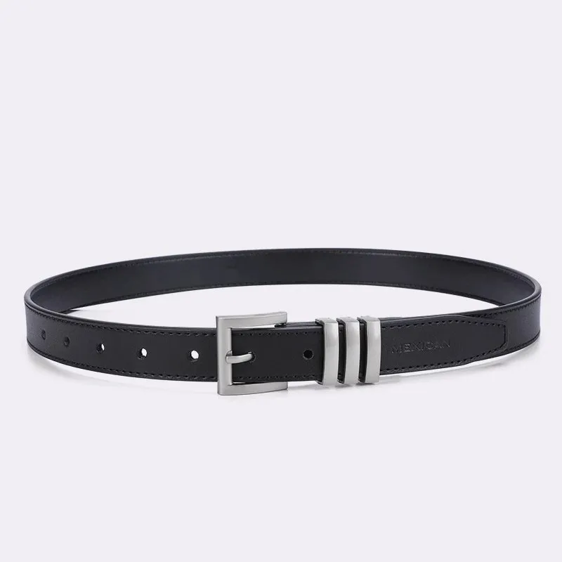 MEXICAN Cow Split Leather Leather Belts Women's 2.4cm-2