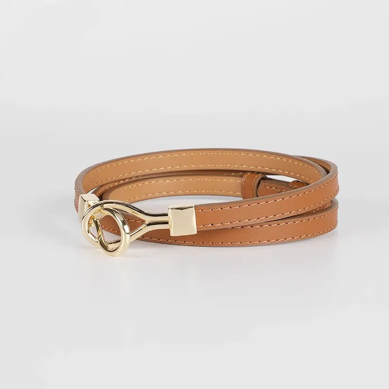 MEXICAN Cow Split Leather Belts Women's 1cm-1