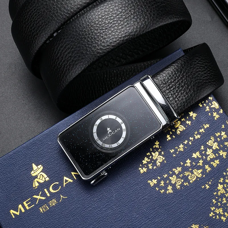 MEXICAN Cow Leather Belts Men's 3.5cm-4
