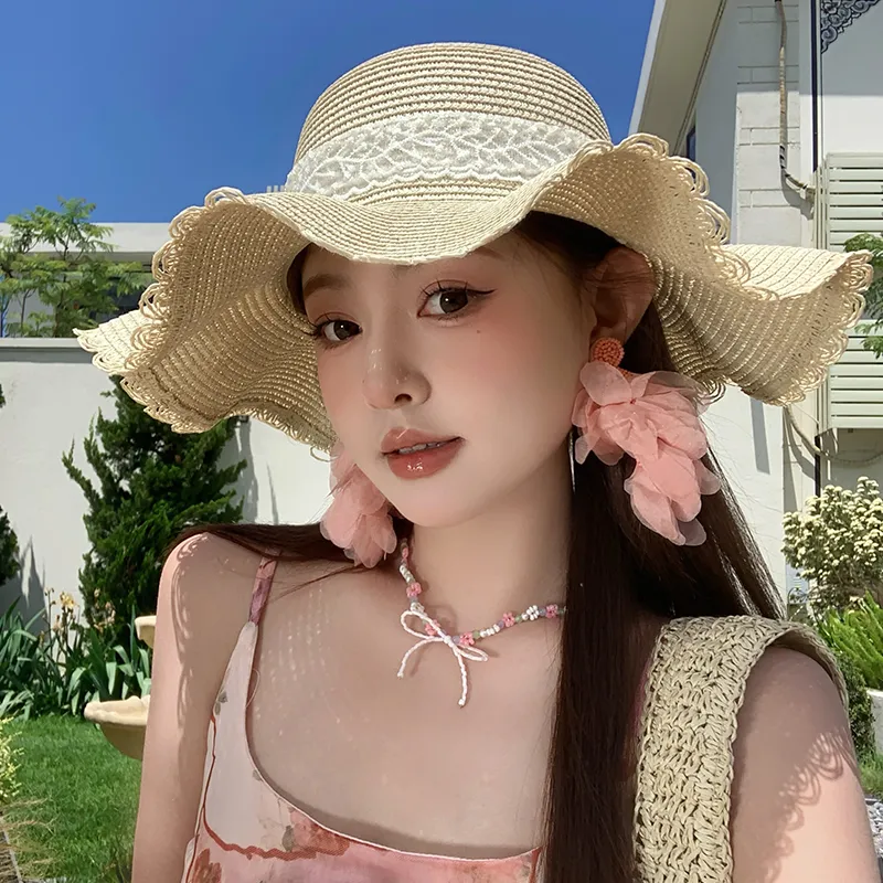 MEXICAN Paper Reed Sun Protection Hats Women's-3