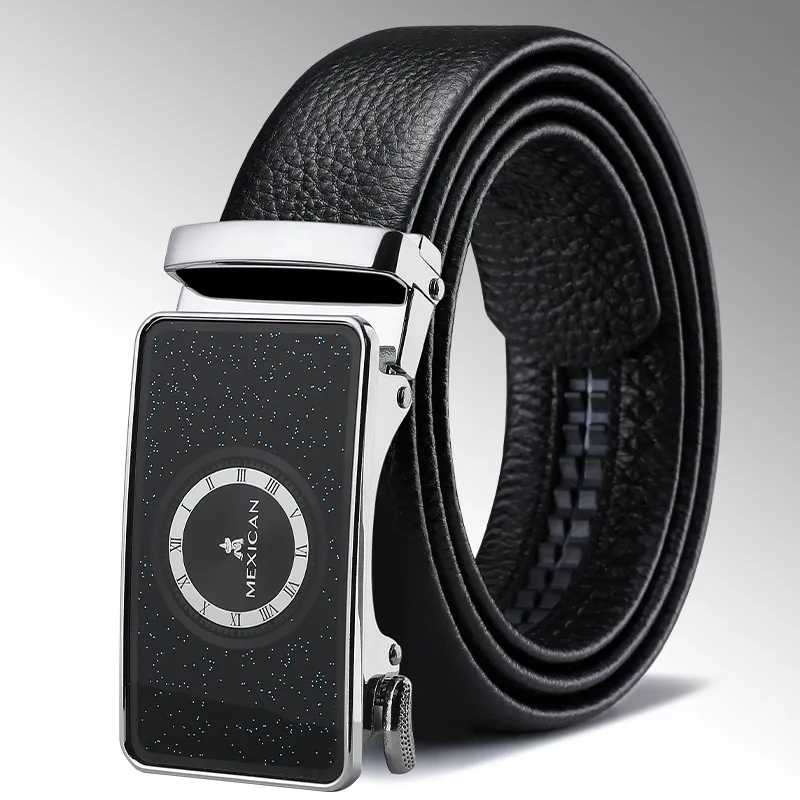 MEXICAN Cow Leather Belts Men's 3.5cm-1