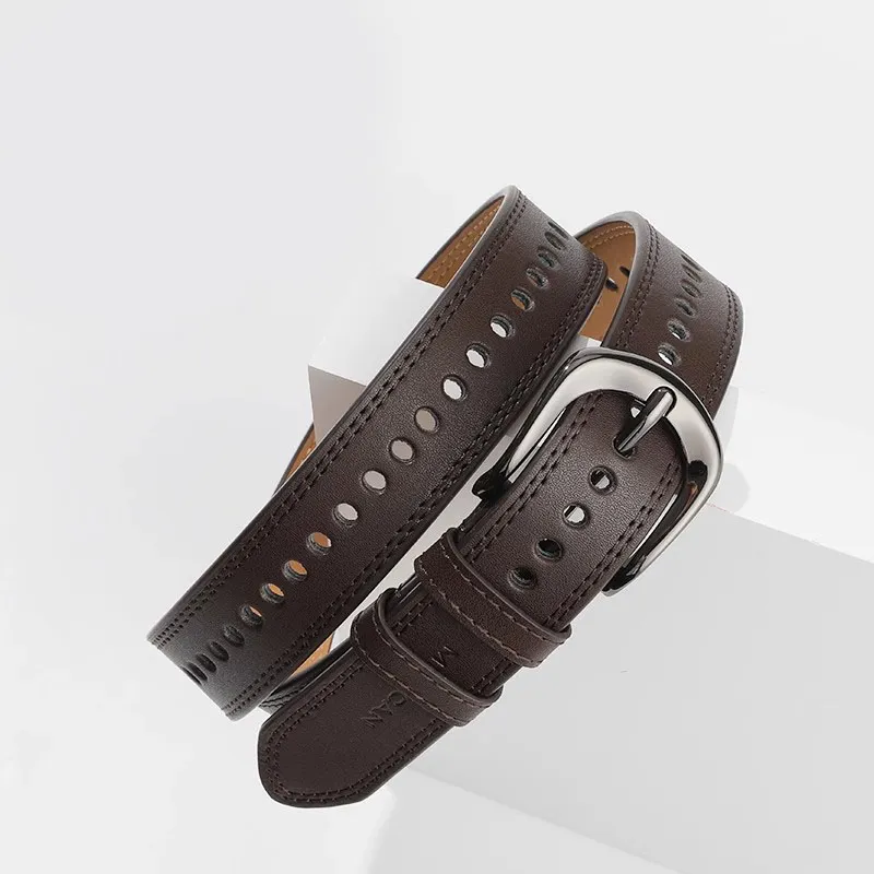 MEXICAN Split Cow Leather Leather Belts Women's 2.8cm-4