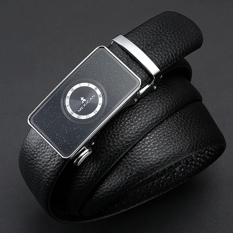 MEXICAN Cow Leather Belts Men's 3.5cm-2