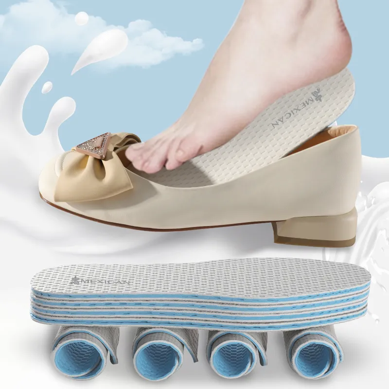 MEXICAN Latex+Gene Fiber Fabric Insoles Unisex-3