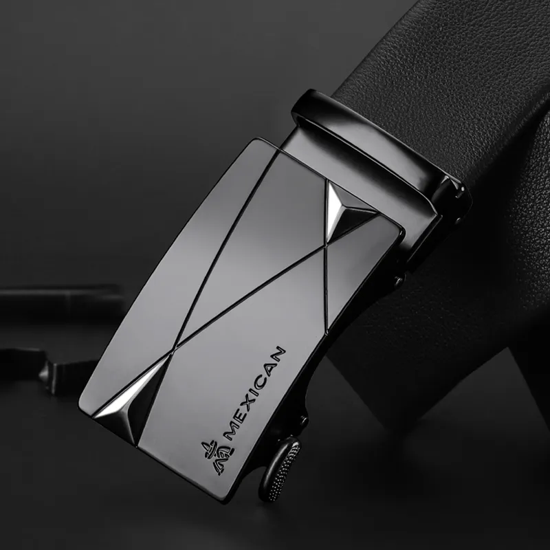 MEXICAN Cow Leather Belts Men's 3.5cm-3