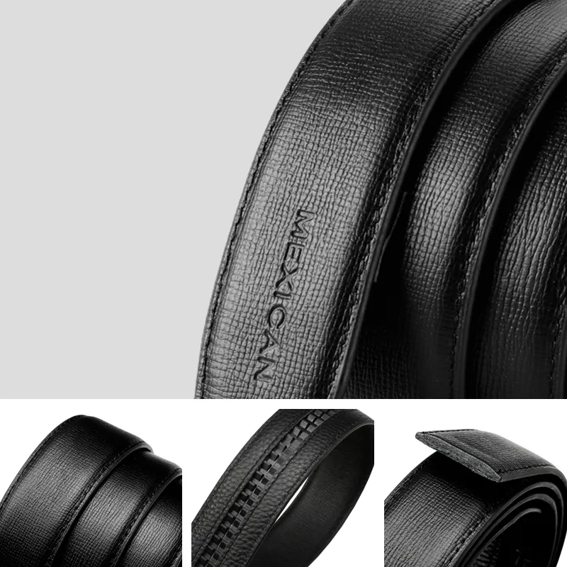 MEXICAN Top Grain Cow Leather Belts Men's 3.5cm-4
