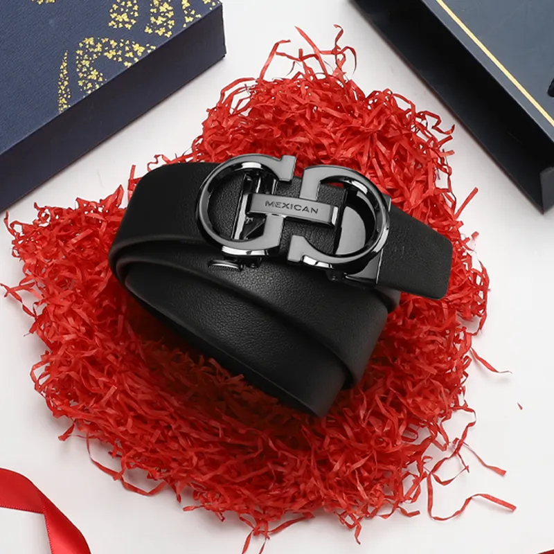MEXICAN Top Grain Cow Leather Belts Men's 3.5cm-3