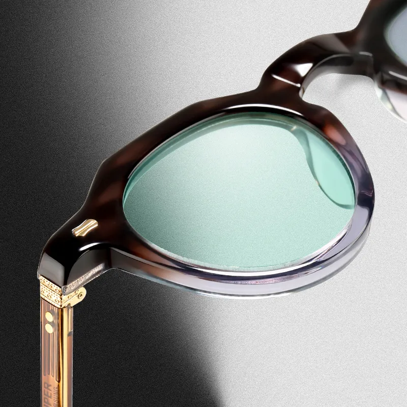 SUPER SUNG Plate Frame Round Sunglasses Unisex-5