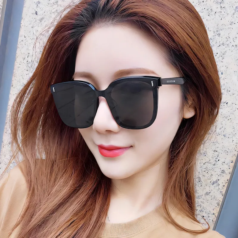 SUPER SUNG Plate And Metal Square Sunglasses Unisex-5