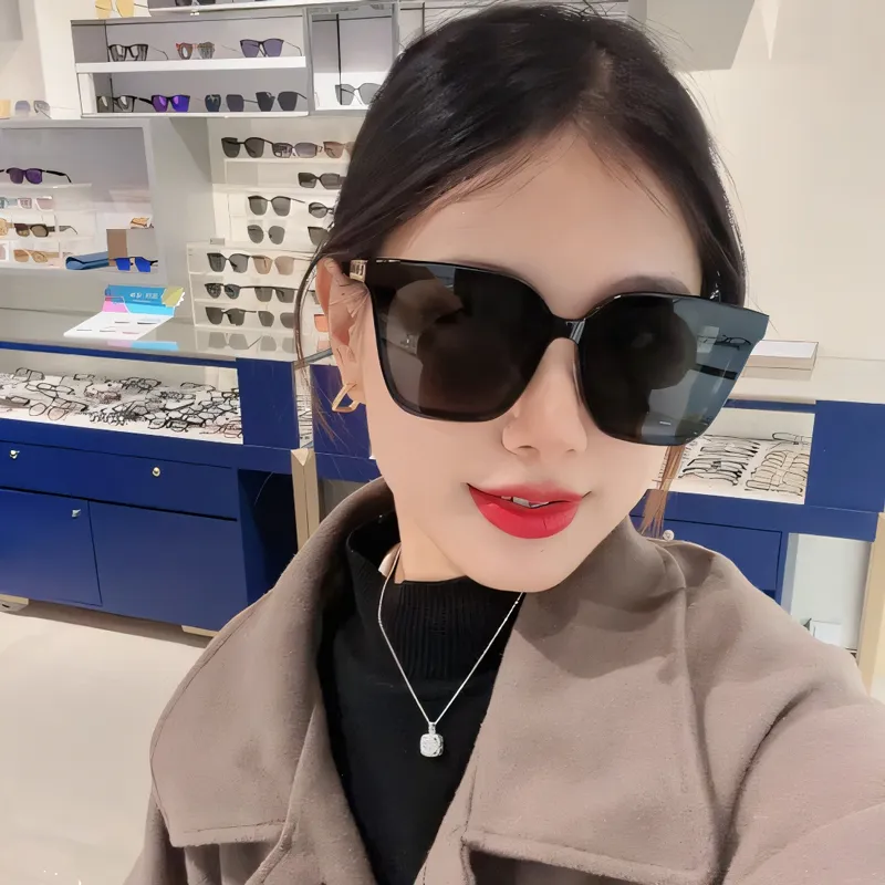 SUPER SUNG Plate And Metal Square Sunglasses Unisex-3