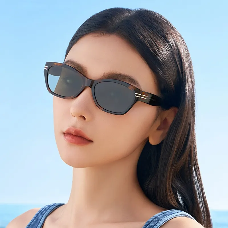 HELEN KELLER Plate Frame Irregular Shape Sunglasses Unisex-1